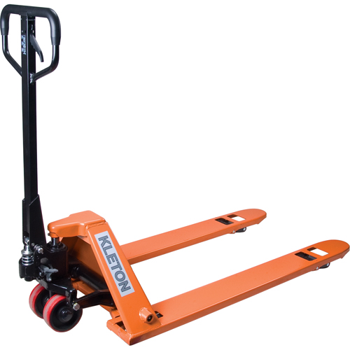 Transpalettes hydrauliques &agrave; profil bas, 48" lo x 27" la, Capacit&eacute; de 3300 lb Absolute Business Supply