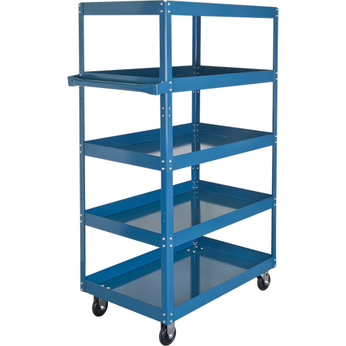 Shelf Carts , 5 Tiers, 18" W x 61" H x 30" D, 900 lbs. Capacity Absolute Business Supply