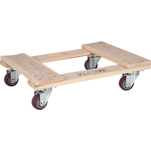 Socle roulant en bois dur, Roues en Polyur&eacute;thane, Capacit&eacute; de 900 lb, 18" la x 24" p x 7" h Absolute Business Supply