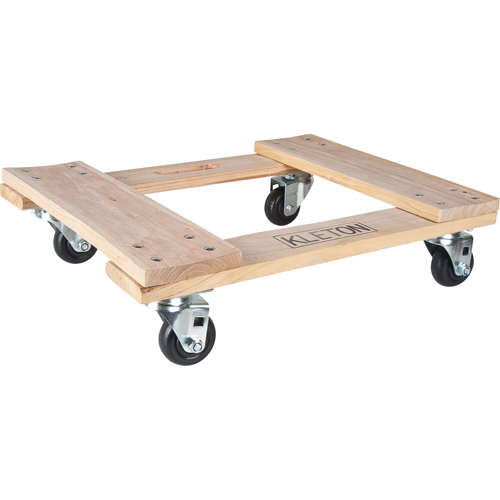 Socle roulant en bois dur, Roues en Polyol&eacute;fine, Capacit&eacute; de 1000 lb, 18" la x 24" p x 7" h Absolute Business Supply