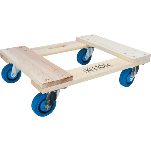 Socle roulant en bois dur, Roues en Caoutchouc, Capacit&eacute; de 1400 lb, 18" la x 24" p x 7" h Absolute Business Supply