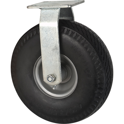 Flat-Free Casters, Rigid, 10" (254 mm), Flat-Free, 300 lbs. (136 kg.) Absolute Business Supply