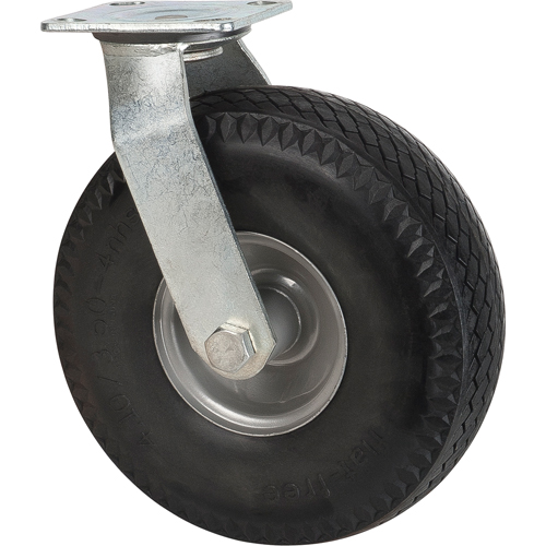 Roulettes anticrevaisons, Pivotant, 10" (254 mm), Anticrevaison, 300 lb (136 kg) Absolute Business Supply