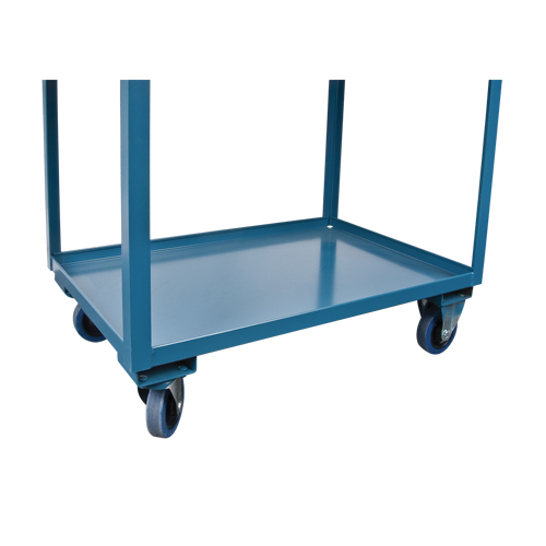 Deep Lipped Service Cart, 2 Tiers, 24" W x 47" H x 36" D, 1200 lbs. Capacity Absolute Business Supply