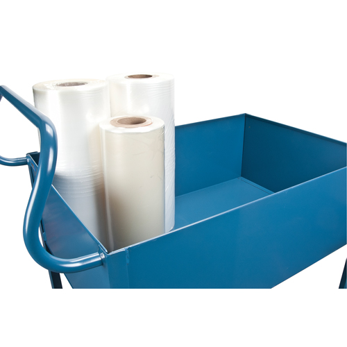 Deep Lipped Service Cart, 2 Tiers, 24" W x 47" H x 36" D, 1200 lbs. Capacity Absolute Business Supply