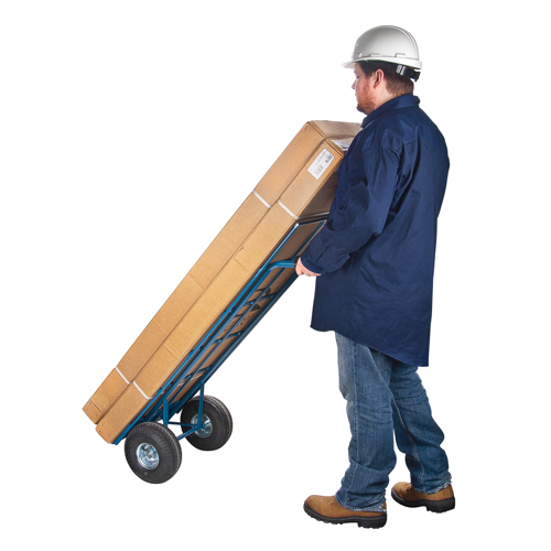 Load Retention Hand Truck, Dual Handle, Steel, 53" Height, 600 lbs. Capacity Absolute Business Supply