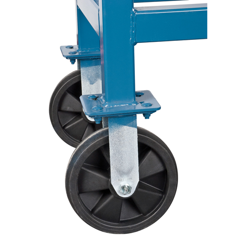 Elevated Platform Trucks, 48" L x 24" W, 1800 lbs. Capacity, Rubber Casters Absolute Business Supply