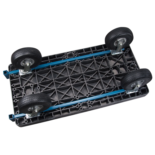Plastic Platform Trucks, 60" L x 30" W, 1000 lbs. Cap., Pneumatic Wheels Absolute Business Supply