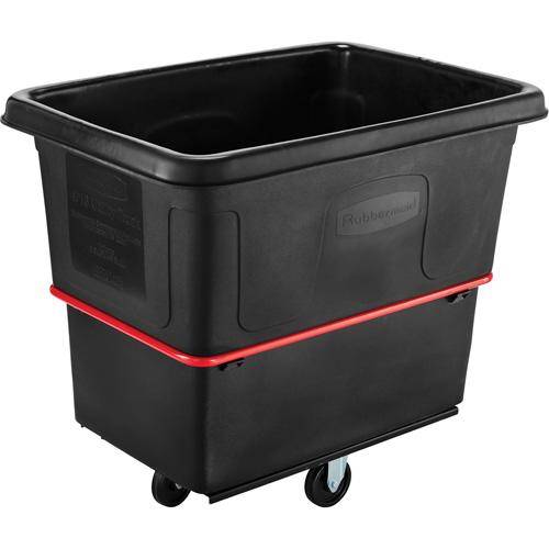 Heavy-Duty Utility Truck, Black Recycled Plastic, 44-3/8" L x 31" W x 38-1/4" H, 16 cu. ft. Volume, 1000 lbs. Capacity Absolute Business Supply