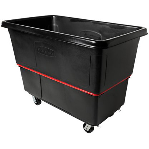 Chariot utilitaire &agrave; usage intensif, Plastique recycl&eacute; noir, 59"/34-5/8" lo x 34"/59-1/64" la x 42-1/16"/42-7/8" h, Volume 27 pi³, Capacit&eacute; 1200 lb Absolute Business Supply