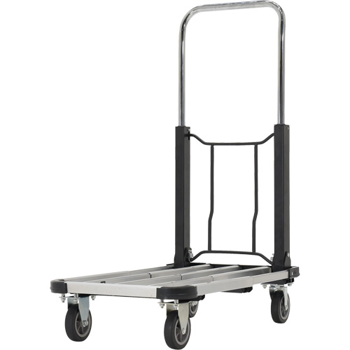 Chariot &agrave; plateforme repliable, Acier inoxydable, 300 lb, 28" lo x 16" la, Hauteur 33-1/2" Absolute Business Supply