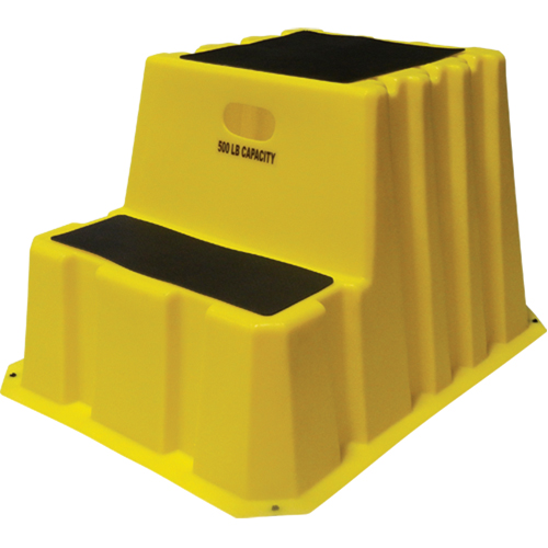Escabeaux emboîtables industriels, 2 marches, 32-3/4" x 25-3/4" x Hauteur 20-1/2" Absolute Business Supply