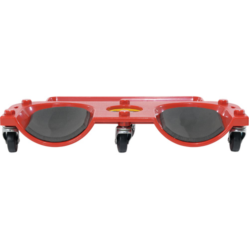 Socle roulant pour les genoux, Plastique, Rouge, Capacit&eacute; 350 lb Absolute Business Supply