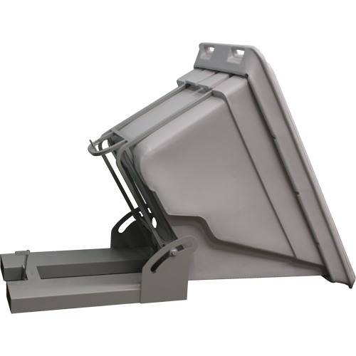 Conteneur autobasculeur, Poly&eacute;thyl&egrave;ne, 1 vg³, Gris Absolute Business Supply