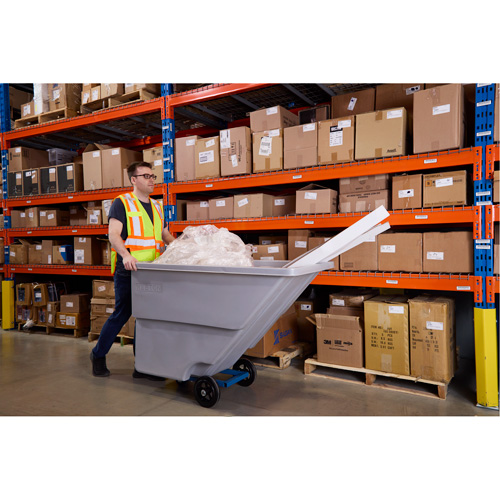 Tilt Truck, Polyethylene, 0.625 cu. yd., 500 lbs. Load Capacity Absolute Business Supply