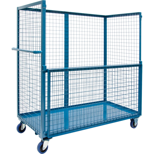 Wire Mesh Stock Truck, Steel, 30" x 55" x 72", 1200 lbs. Capacity Absolute Business Supply