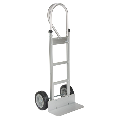 Knocked Down Hand Truck, P-Handle Handle, Aluminum, 52-1/8" Height, 500 lbs. Capacity Absolute Business Supply