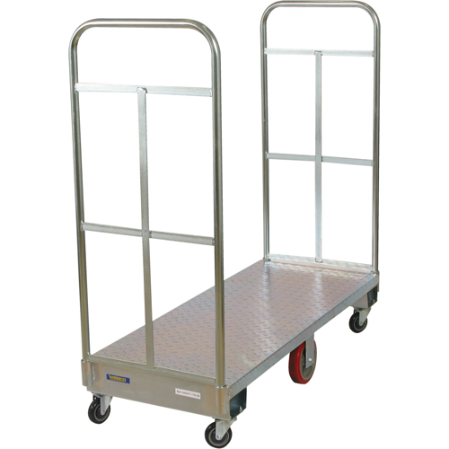 U-Boat Platform Truck, 60" L x 24" W, 1750 lbs. Capacity, Polyurethane Casters Absolute Business Supply