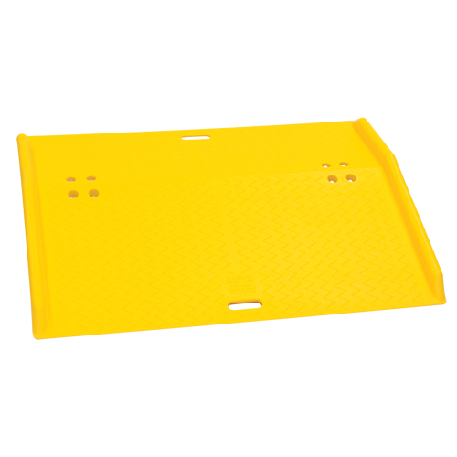 Portable Poly Hand Truck Dock Plate, 750 lbs. Load Capacity, 36" L x 48" W x 5" H Absolute Business Supply