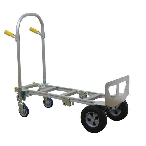 SPTN-JR-T18-SR Spartan Jr. Convertible Hand Truck, Aluminum, 1000 lbs. Capacity Absolute Business Supply