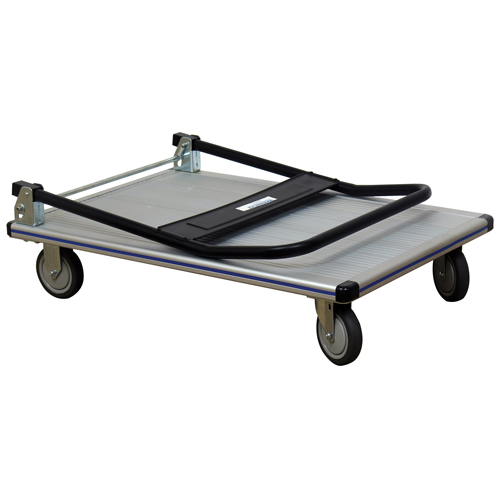 Folding Handle Platform Truck, Aluminum, 550 lbs., 35-1/2" L x 24" W, 35-1/2" High Absolute Business Supply