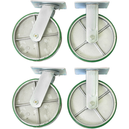 8" Caster Set for Platform Truck Absolute Business Supply