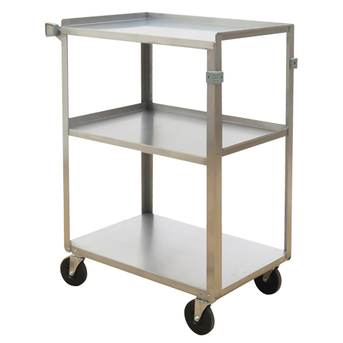 Chariots &agrave; tablette, 3 Tiers, 15-3/4" la x 32" h x 24" p, Capacit&eacute; 500 lb Absolute Business Supply