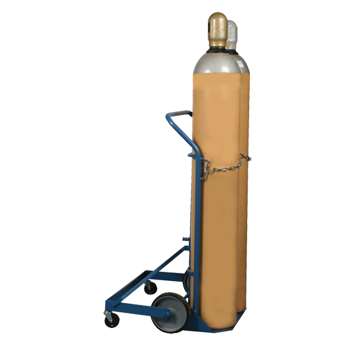 Chariot professionnel CC-2 pour deux bouteilles de gaz, Roues Caoutchouc moul&eacute;, Base de 16-7/8" la x 7-1/4" lo, 500 lb Absolute Business Supply
