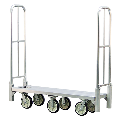 Chariot de livraison en vrac pliant en aluminium U-Boat, 18" la x 61" lo, 1200 lb cap, Roues Polyur&eacute;thane Absolute Business Supply