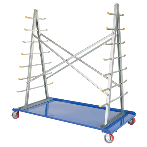 Chariot &agrave; cadre en A pour barres et tuyaux, Acier, 36-3/4" la x 73-3/4" p x 72-1/2" h, Capacit&eacute; de 2000 lb Absolute Business Supply