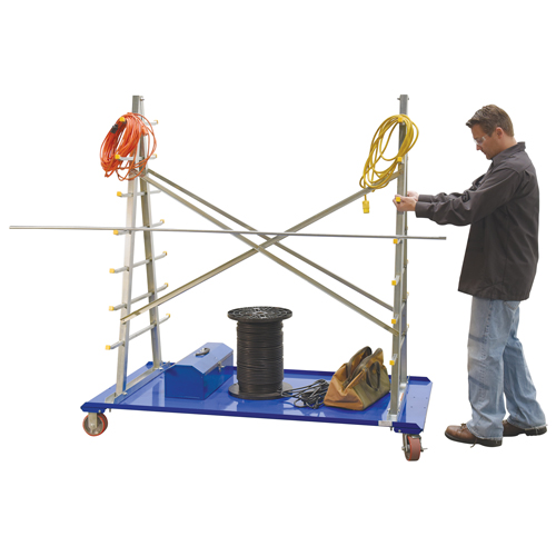 Chariot &agrave; cadre en A pour barres et tuyaux, Acier, 36-3/4" la x 73-3/4" p x 72-1/2" h, Capacit&eacute; de 2000 lb Absolute Business Supply