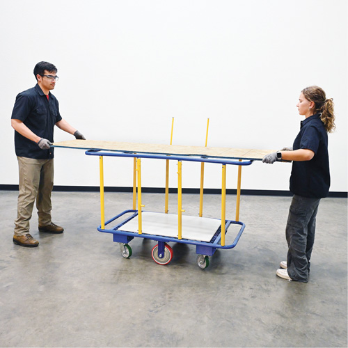 Chariot horizontal pour panneaux, 63-7/16" x 28-1/2" x 40-15/16", Capacit&eacute; 2000 lb Absolute Business Supply
