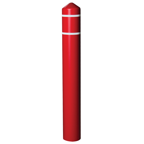 Enveloppe lisse pour butoir avec bandes r&eacute;fl&eacute;chissantes, 4" dia. x 56" l, Rouge Absolute Business Supply