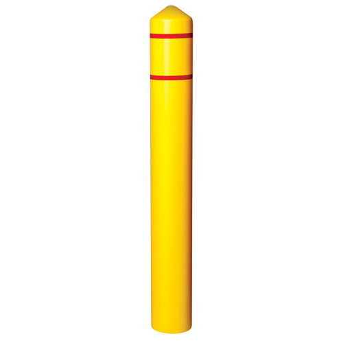 Enveloppe lisse pour butoir avec bandes r&eacute;fl&eacute;chissantes, 8" dia. x 56" l, Jaune Absolute Business Supply