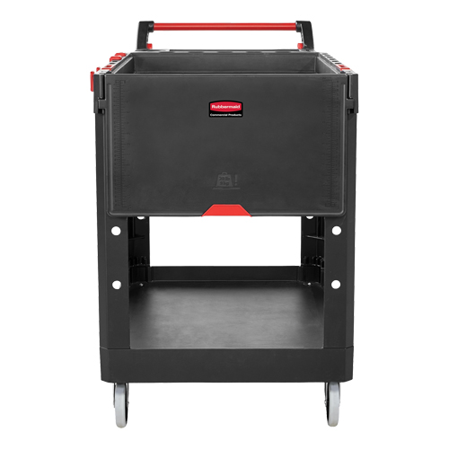 Chariot utilitaire robuste et polyvalent, 2 tiers, 25-1/5" x 36" x 51-1/2", Capacit&eacute; 500 lb Absolute Business Supply