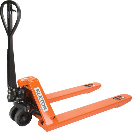 Super Heavy-Duty Manual Pallet Truck, Steel, 48" L x 27" W, 11000 lbs. Capacity Absolute Business Supply