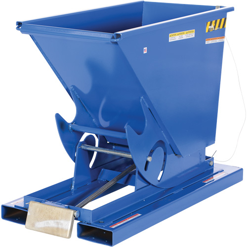 Conteneur autobasculeur, Acier, 1/3 vg³, Bleu Absolute Business Supply