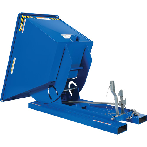 Conteneur autobasculeur, Acier, 3/4 vg³, Bleu Absolute Business Supply