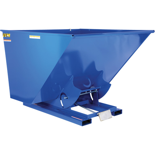 Conteneur autobasculeur, Acier, 2-1/2 vg³, Bleu Absolute Business Supply