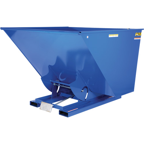 Conteneur autobasculeur, Acier, 2-1/2 vg³, Bleu Absolute Business Supply