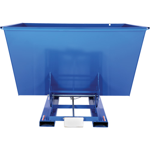 Conteneur autobasculeur, Acier, 2-1/2 vg³, Bleu Absolute Business Supply