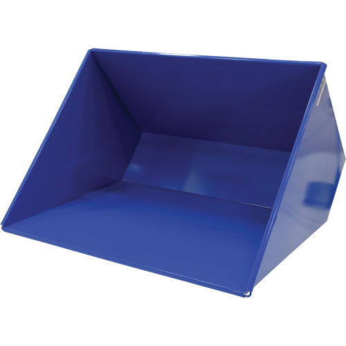 Conteneur autobasculeur, Acier, 3 vg³, Bleu Absolute Business Supply