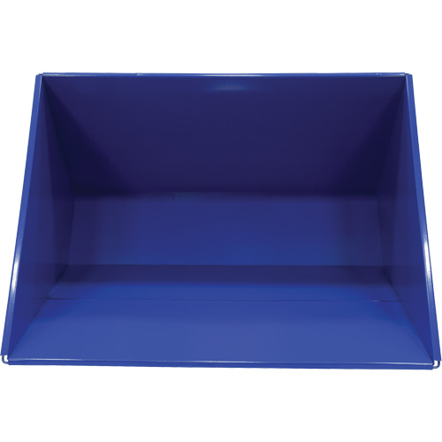 Conteneur autobasculeur, Acier, 3 vg³, Bleu Absolute Business Supply