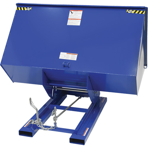 Conteneur autobasculeur, Acier, 3 vg³, Bleu Absolute Business Supply