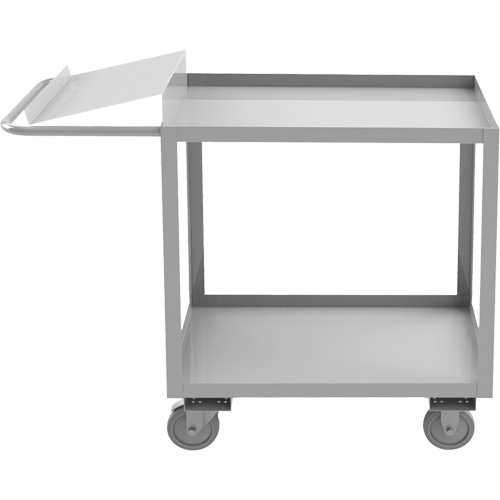 Industrial Grade Order Picking Cart, 39" H x 18-1/8" W x 51" D, 2 Shelves, 1200 lbs. Capacity Absolute Business Supply