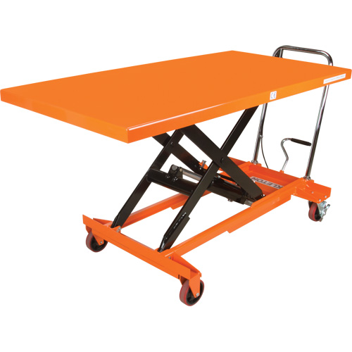 Table &eacute;l&eacute;vatrice &agrave; ciseaux hydraulique, 63" lo x 31-1/2" la, Acier, Capacit&eacute; 1100 lb Absolute Business Supply