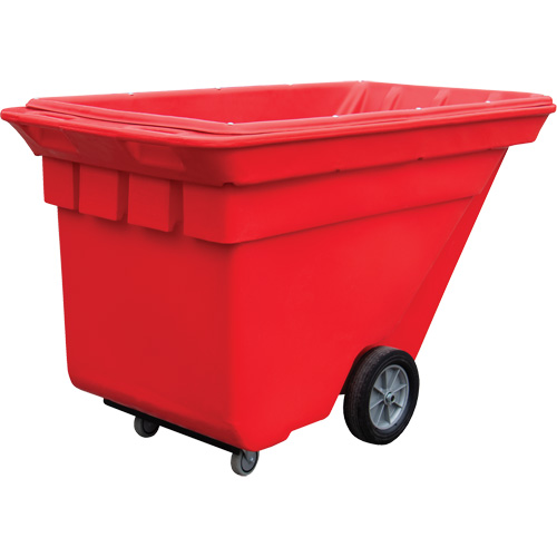 Techtruck Tilt Truck, Polyethylene, 5/8 cu. yd., 1000 lbs. Load Capacity Absolute Business Supply