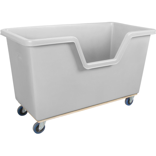 Chariot-caisse &agrave; c&ocirc;t&eacute; ouvert, Poly&eacute;thyl&egrave;ne, 63" lo x 34-1/4'' la x 38-1/2" h, Volume 24 pi³, Capacit&eacute; 1200 lb Absolute Business Supply