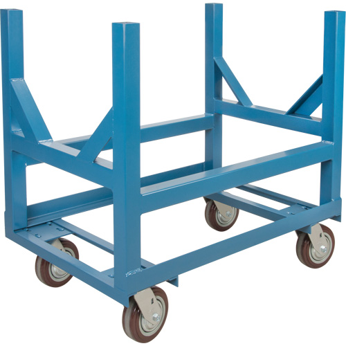 Chariot &agrave; berceaux pour tuyaux et barres, 24" lo x 24" la x 34" h, Capacit&eacute; de 2500 lb, Roue Polyur&eacute;thane Absolute Business Supply