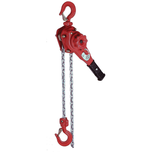 Palan &agrave; levier extr&ecirc;mement l&eacute;ger de la s&eacute;rie VQ, Lev&eacute;e 10', Cabacit&eacute; 2300 lb (1,6 tonne), Chaîne en Zinc Absolute Business Supply
